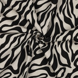 Tissu canvas - Zèbre