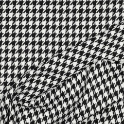 Tissu Polyester Viscose - Pied de poule