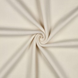 Tissu polaire de coton biologique - Écru