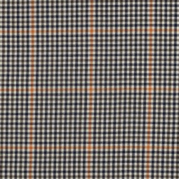 Tissu flanelle - Petits carreaux écru