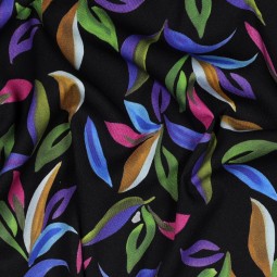 Tissu viscose - Rosita noir