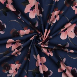 Tissu viscose - Mélanie cobalt