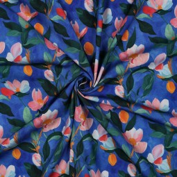 Tissu viscose - Leslie bleu