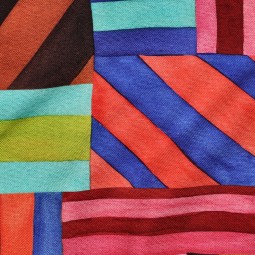 Tissu canvas - Rayures mix