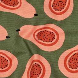 Tissu canvas - Poire