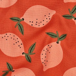 Tissu canvas - Citron