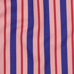 Tissu canvas - Rayures bleu rose