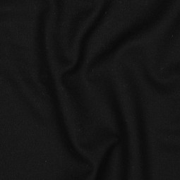 Tissu Polyester Viscose - Peigné noir