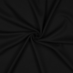 Tissu Polyester Viscose - Peigné noir