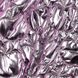 Tissu matelassé - Pomme lilas