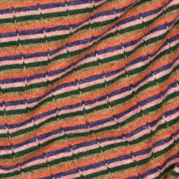Tissu maille - Fines rayures