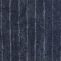 Tissu gabardine - Jean fin rayure bleu