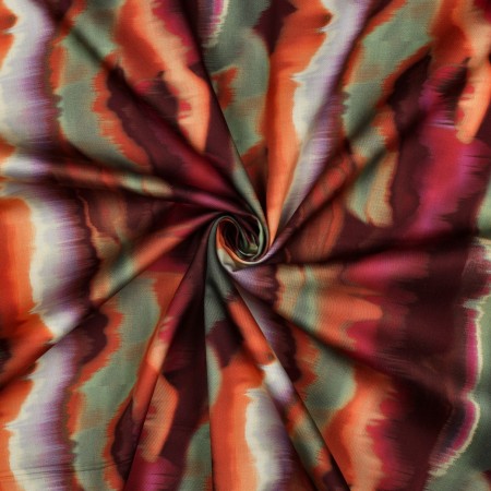 Tissu satin de coton - Rayures