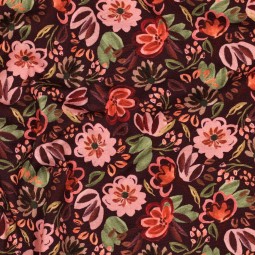 Tissu jersey - Lisa bordeaux