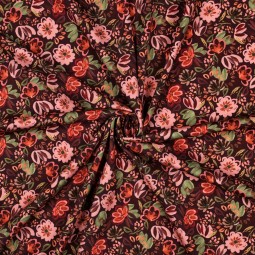 Tissu jersey - Lisa bordeaux