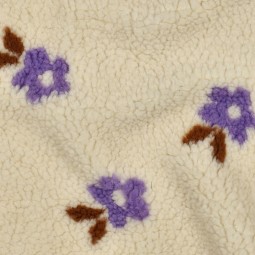 Tissu sherpa - Gina écru