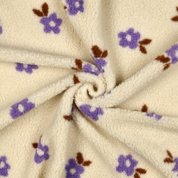 Tissu sherpa - Gina écru