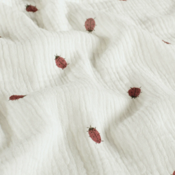 Tissu double gaze - Coccinelle