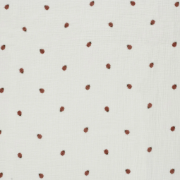 Tissu double gaze - Coccinelle
