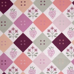 Tissu Katia fabrics - Popeline de coton - Diamond mosaic