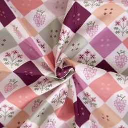 Tissu Katia fabrics - Popeline de coton - Diamond mosaic