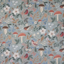 Tissu Katia fabrics - Popeline de coton - Mushroom