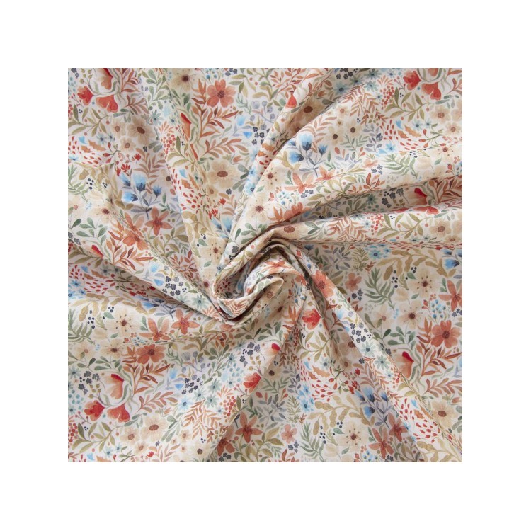 Tissu Katia fabrics - Popeline de coton - Micro wild flowers