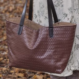 Tissu Katia fabrics - Simili - Chevron marron