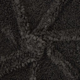Tissu Katia fabrics - Fausse fourrure - Caniche noir