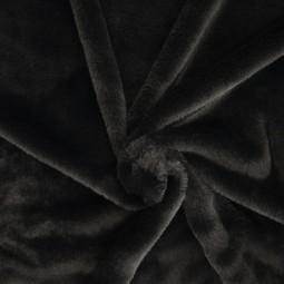 Tissu Katia fabrics - Fausse fourrure - Noir