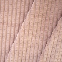 Tissu Katia fabrics - Fausse fourrure - Waffle rose