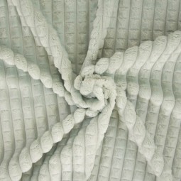Tissu Katia fabrics - Fausse fourrure - Waffle vert