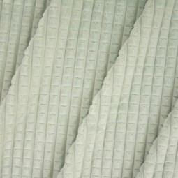 Tissu Katia fabrics - Fausse fourrure - Waffle vert