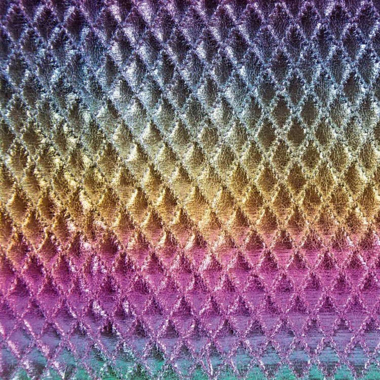 Tissu Katia fabrics - Matelassé - Holographique violet