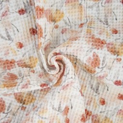 Tissu Katia Fabrics - Nid d'abeille - Fleurs délicates