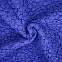 Tissu Katia fabrics - Matelassé - Fleur bleu