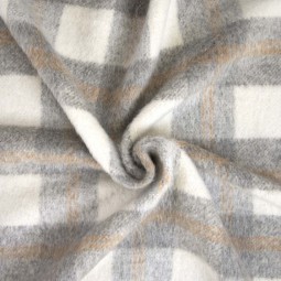 Tissu Katia fabrics - Lainage - Carreaux gris
