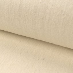 Molleton pur coton sur base non tissée en 250 cm - Rouleau entier 10m