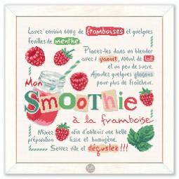 Fiche de broderie Lilipoints - Torchon - Mon smoothie