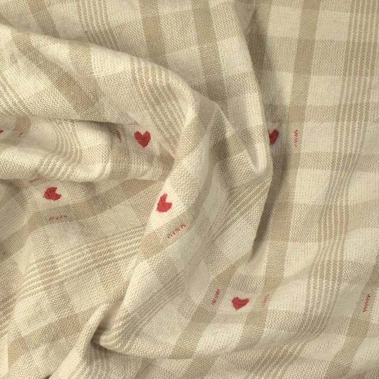 Tissu coton - Ollon rouge