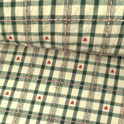 Tissu coton - Villars vert