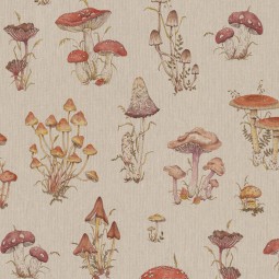 Tissu canvas - Mushroom
