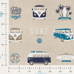 Tissu canvas - California paradise