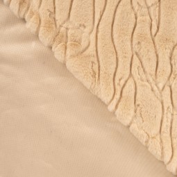 Tissu fausse fourrure - Cosy malou sable