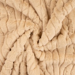 Tissu fausse fourrure - Cosy malou sable