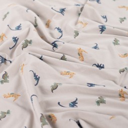 Tissu jersey - Dino sable
