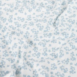 Tissu coton - Myriam bleu