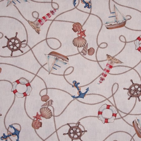 Tissu canvas - Marin