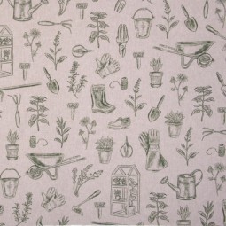 Tissu canvas - Outils de jardin