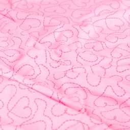 Tissu jersey sweat French Terry - Glitter hearts